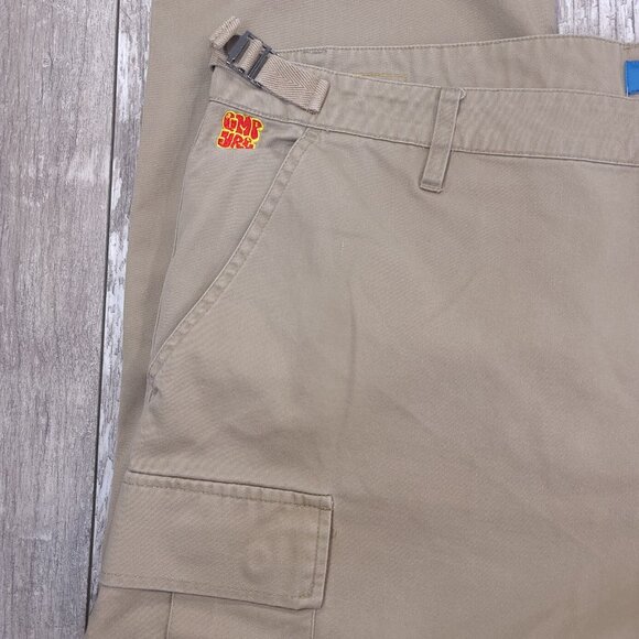 Empyre Cargo Pants Mens 38x30 Brown Relaxed Losee Wide Leg Canvas Mid Rise Y2K - Picture 5 of 9
